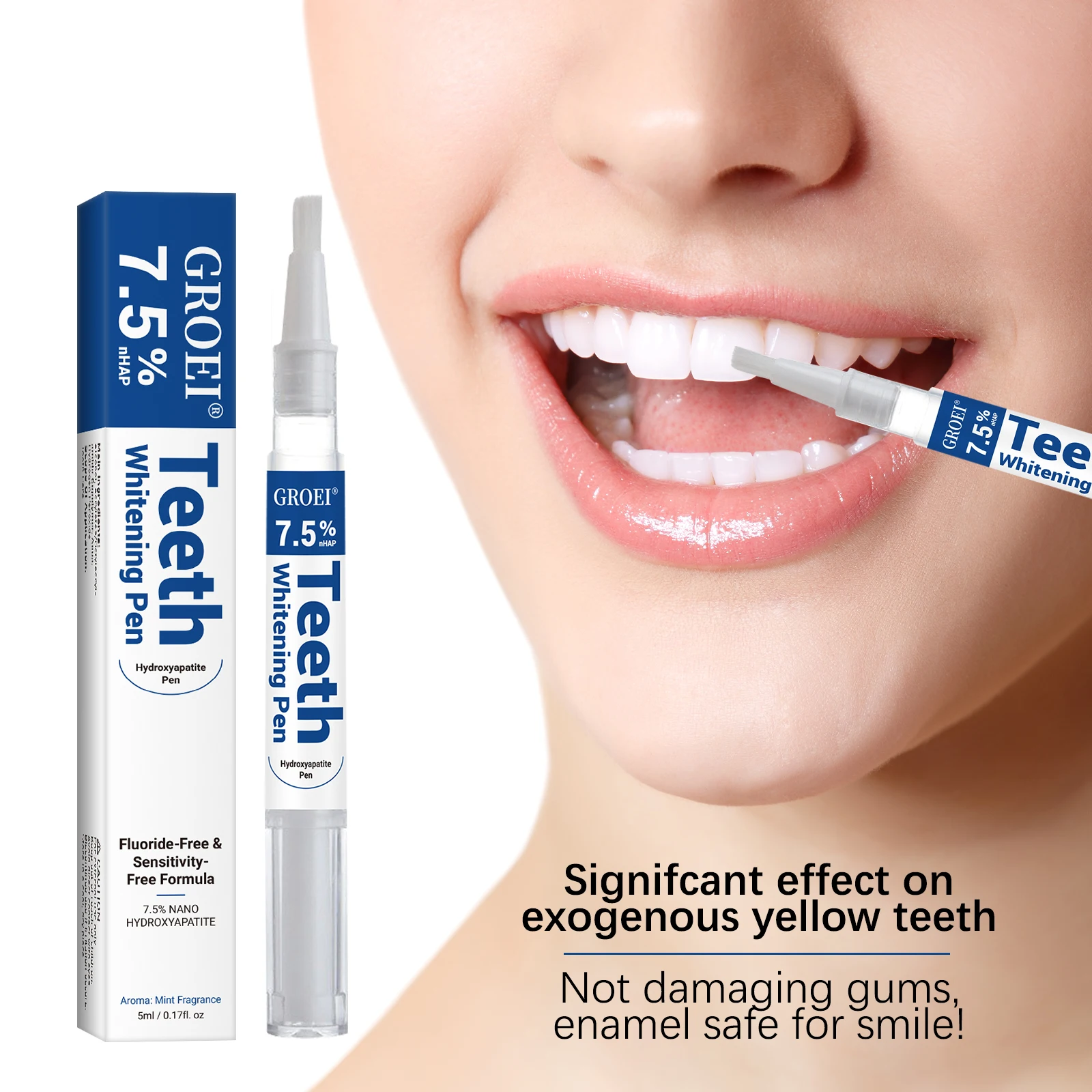 ปากกาฟอกสีฟันไฮดรอกซีอะพาไทต์  - Teeth Whitening Pens บทวิจารณ์และราคา