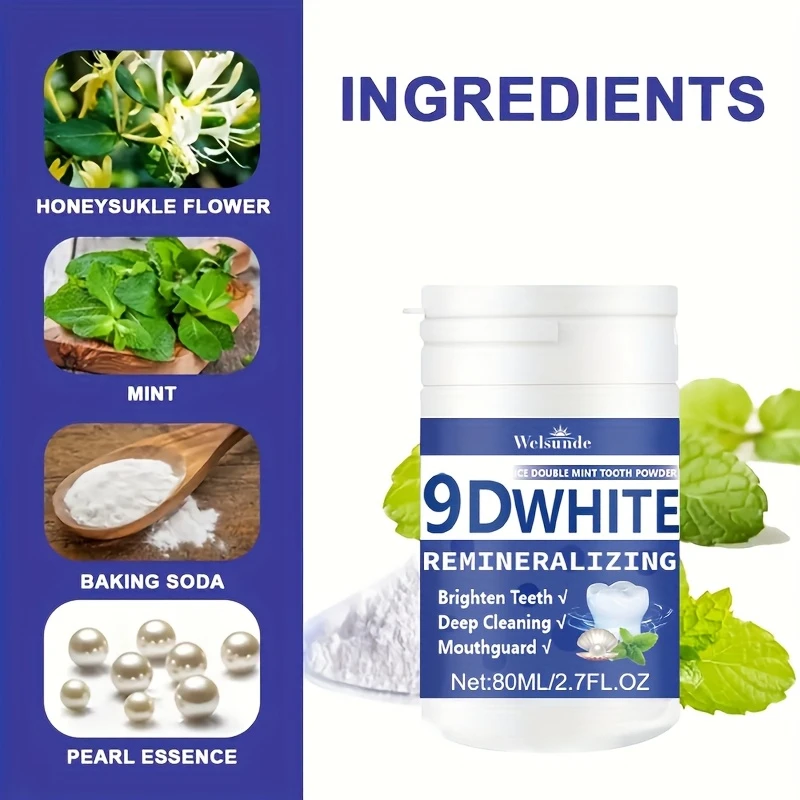 ผงฟันขาว 9D ไวท์ รีมิเนอรัลไลซ - Teeth Whitening Near Me บทวิจารณ์และราคา